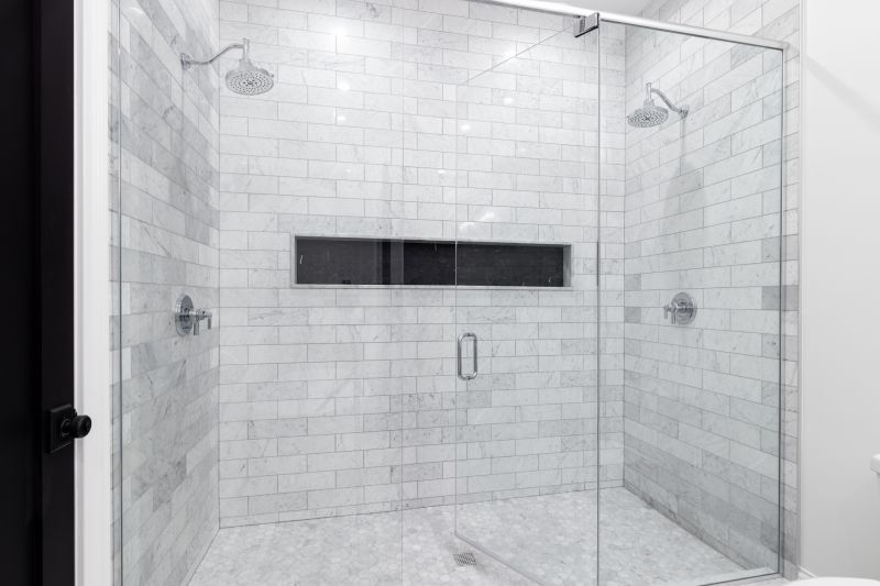 Textured Tile Shower Wall
